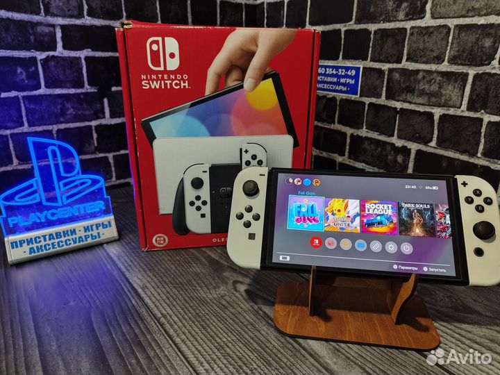 Nintendo switch oled прошитая чип kefir 64+512gb