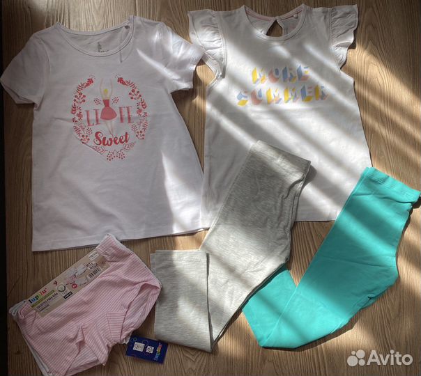 Вещи новые 110/116 на девочку пакетом