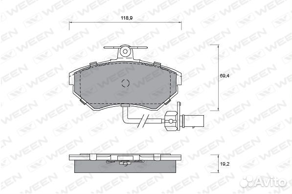 Колодки тормозные передние