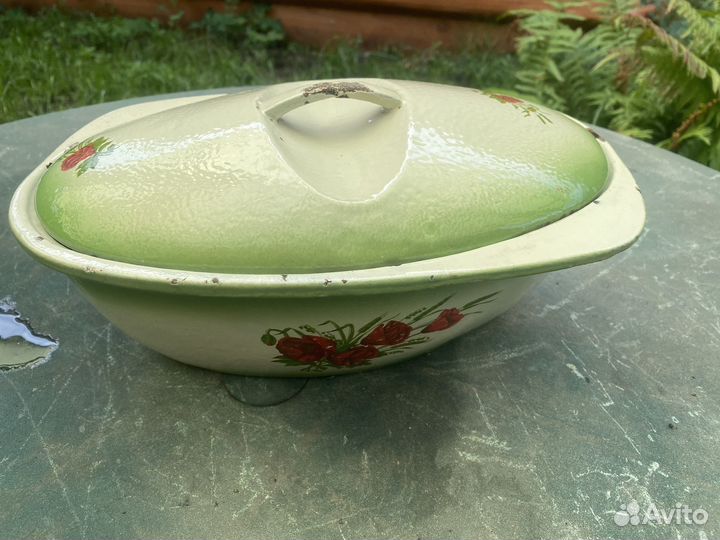 Казан-Утятница тяжелый чугунный 3 литра