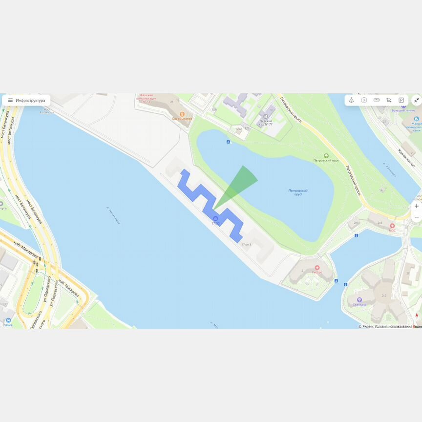 1-к. апартаменты, 44,5 м², 5/8 эт.