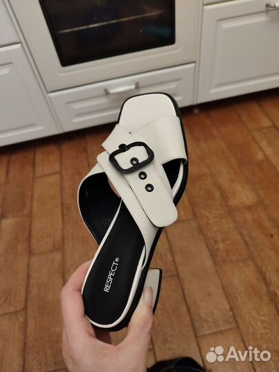 Сабо новые Respect натуральная кожа 40 р