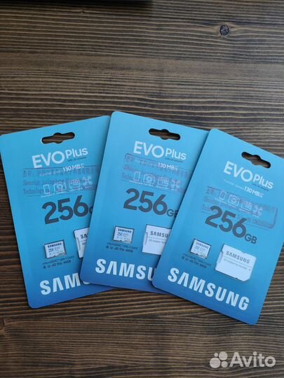 256 Gb Samsung EVO Plus Microsd Новая