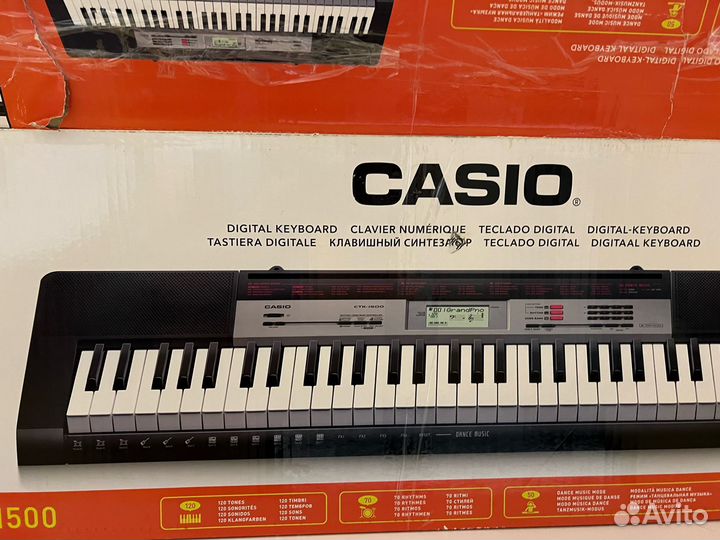 Продам синтезатор casio CTK-1500