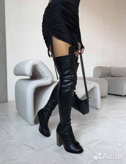 Ботфорты натуральная кожа 38