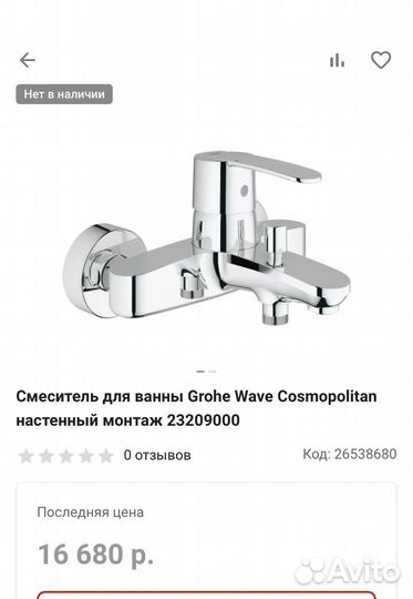 Смеситель для ванны