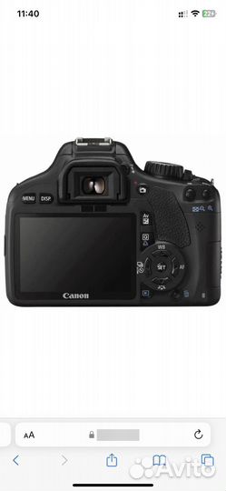 Зеркальный фотоаппарат canon eos 550d