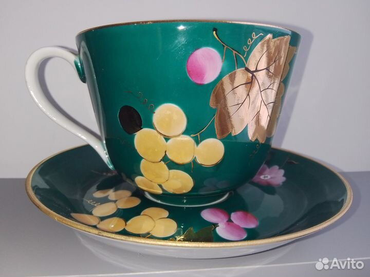 Чайная пара Золотой Виноград. Редкость 0,5 л