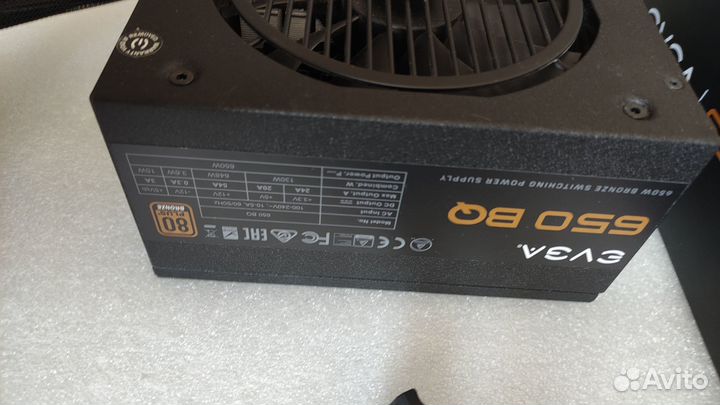 Блок питания evga 650W BQ 80+ Bronze