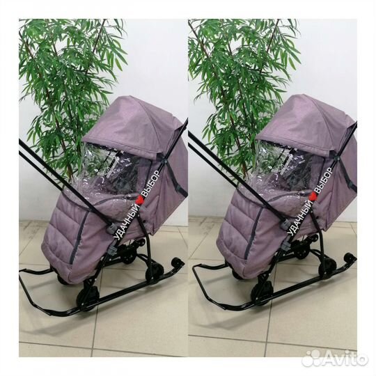 Новые санки-коляска для двойни Galaxy (в наличии)