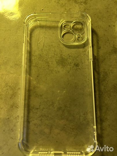 Прозрачный чехол для айфона 14 плюс