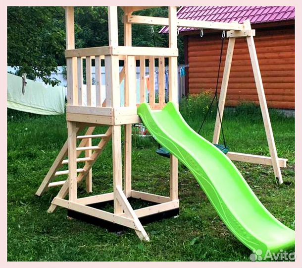 Деткая площадка уличная из дерева