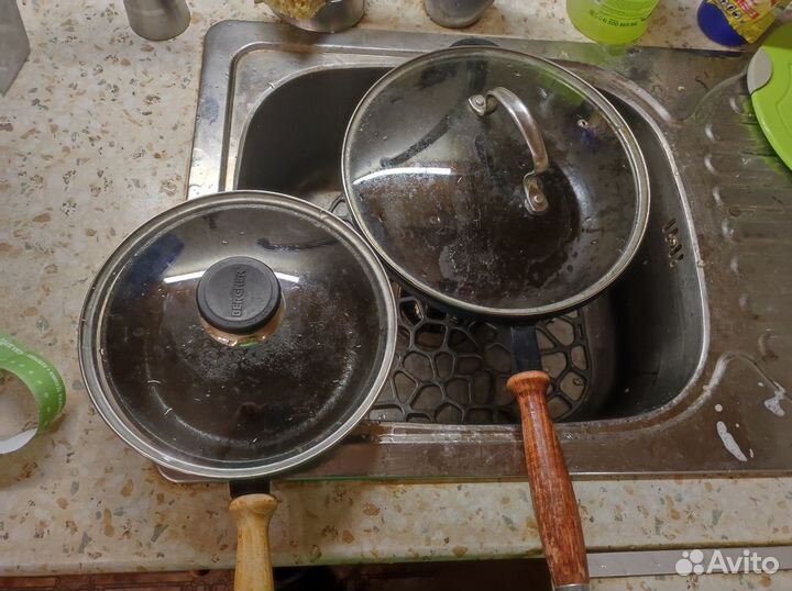 Чугунные сковородки с крышкой