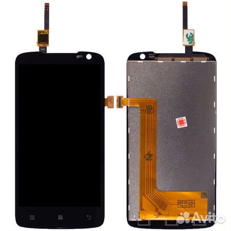 Дисплей для Lenovo S820 + тачскрин (черный)
