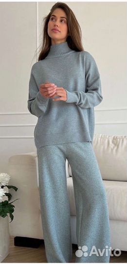 Кашемировый брючный костюм