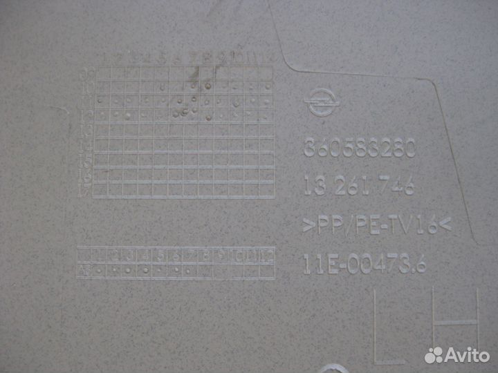 Панели задней двери внутренние верхние (Astra J)