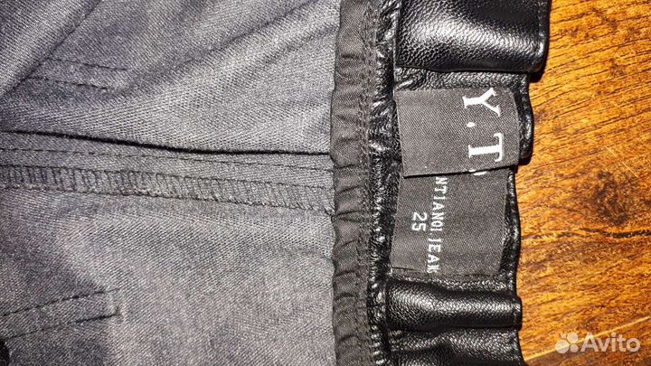 Шорты экокожа