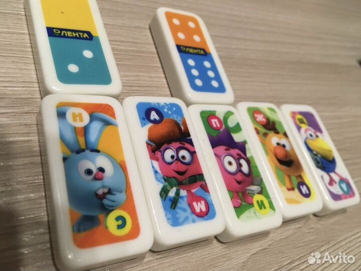 Смешарики домино лента