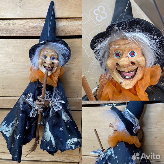 Баба Яга на метле. Оберег для дома