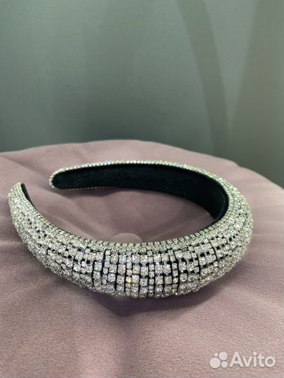 Ободок со стразами dolce gabbana стиль