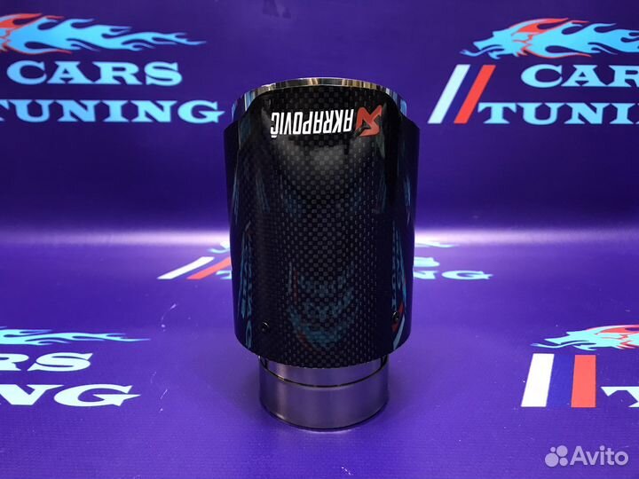 Насадки одиночные Акропович хром