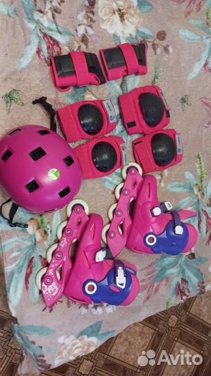 Роликовые коньки детские раздвижные