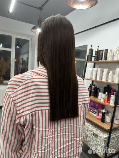 Кератиновое выпрямление волос