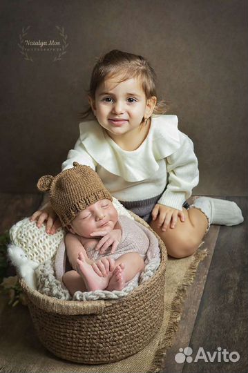 Фотосессия новорожденных малышей у вас дома