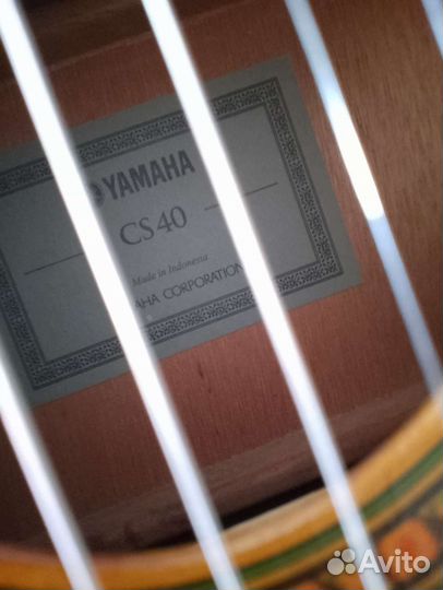 Классическая гитара yamaha cs40 3/4 + чехол