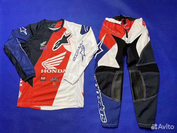 Костюм для мотокросса и bmx детский Honda