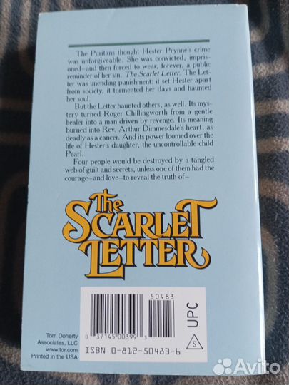 Книга Scarlet Letter на английском языке