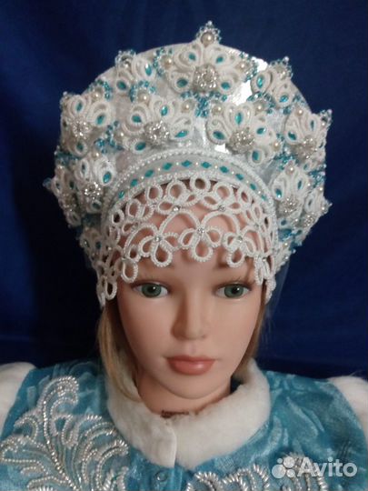 Кокошник снегурочки, снежной королевы