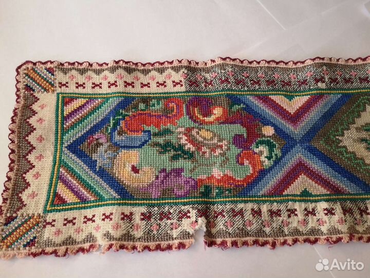 Вышивка старинная, салфетка винтажная