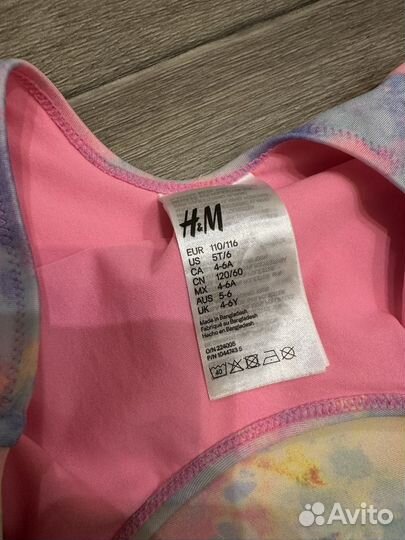 Купальник h&m для девочки 4-6 лет