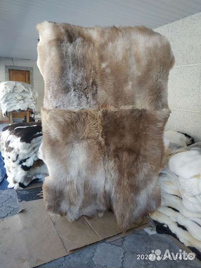 Одеяло- ковер из натуральных овечьих шкур