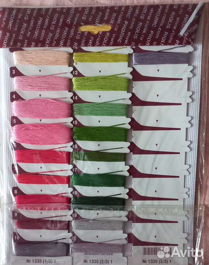 Набор для вышивания крестом риолис розы