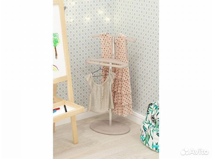 Вешалка детская напольная мдф дуб беленый