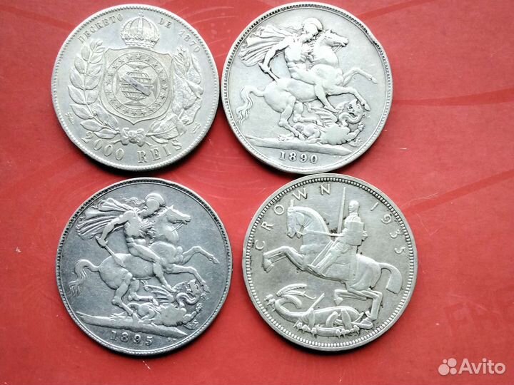 Серебряные иностранные монеты