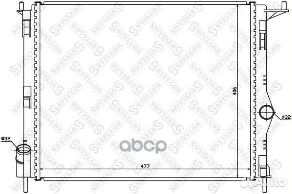 10-25473-SX радиатор системы охлаждения Dacia