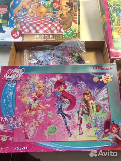 Пазлы12,35,160,260 шт.В подарок деревянная модель