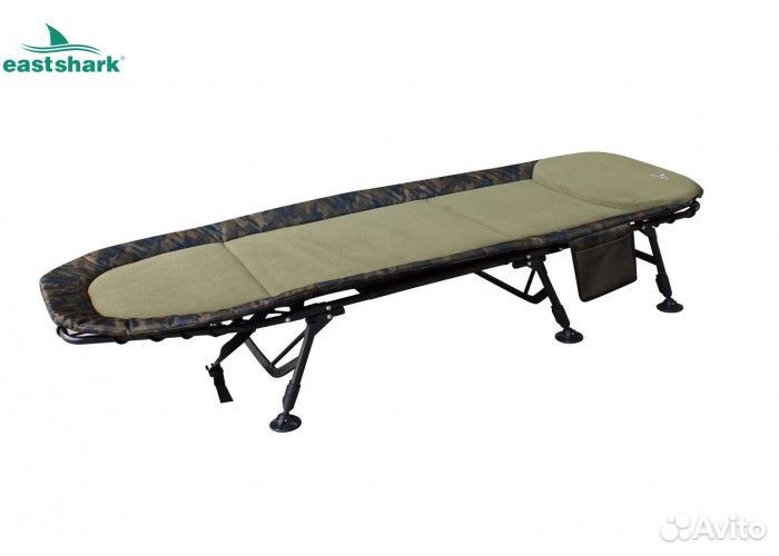 Раскладушка карповая EastShark 059 DEF camo