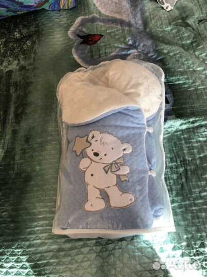 Конверт на выписку зимний для мальчика