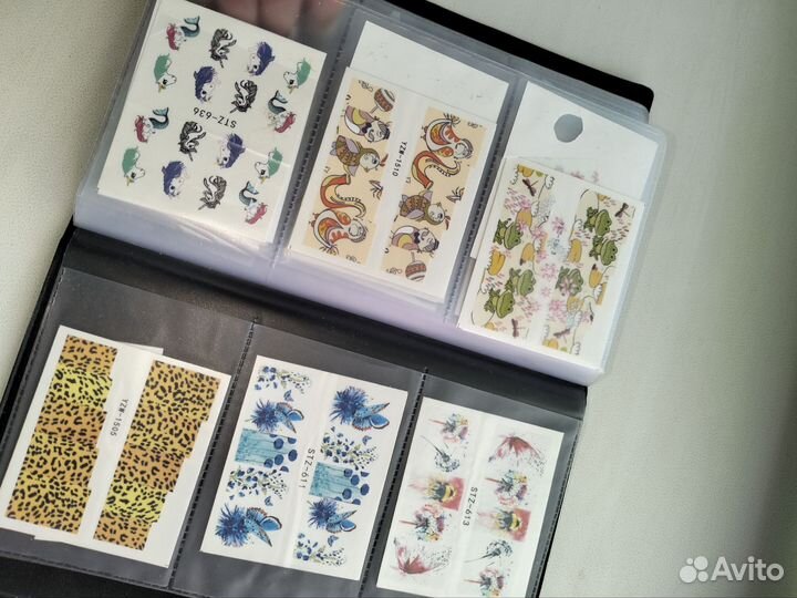 Альбом наклейки для ногтей слайдеры