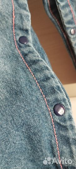 Джинсовый комбинезон для девочки