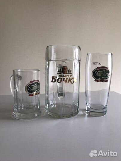 Пивные кружки 1 литр 0,3 и 0,5