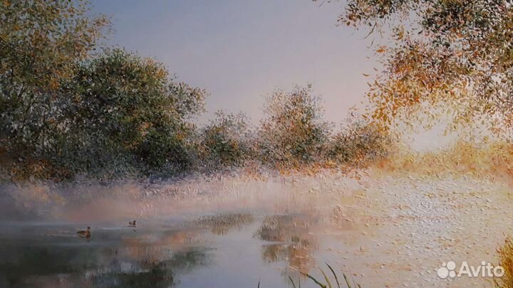 Картина маслом на холсте пейзаж 50*80