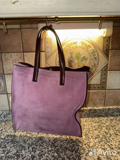 Just Campagne сумка натуральная замша розовая