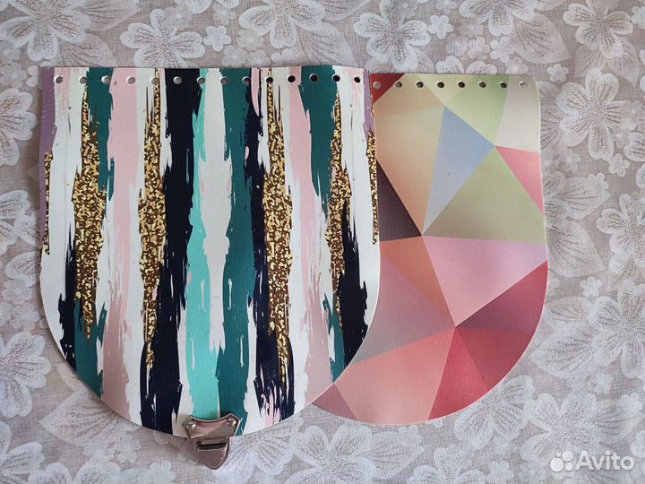 Крышка клапан для сумки вязание