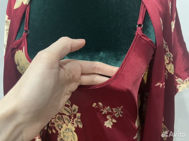 Пеньюар и халат комплект женский 42 44