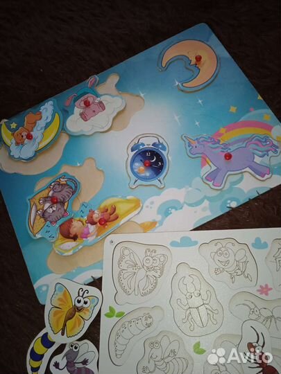 Развивающие игрушки деревянные пакетом